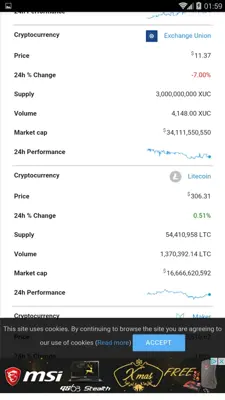 Coin Compare - Cryptocurrency Exchange android App screenshot 3