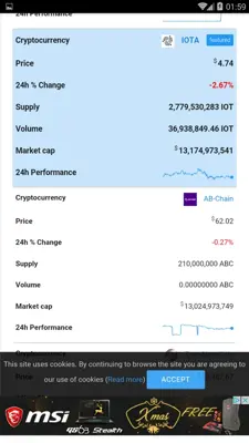 Coin Compare - Cryptocurrency Exchange android App screenshot 4