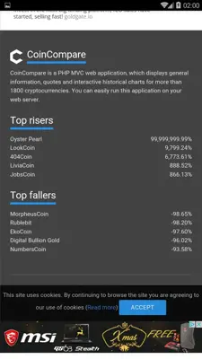 Coin Compare - Cryptocurrency Exchange android App screenshot 8